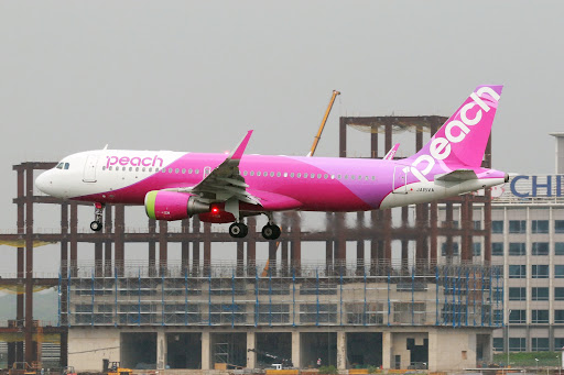 ピーチ⑤ Peach Flight MM573 from Tokyo (NRT) to Sapporo (CTS) on
